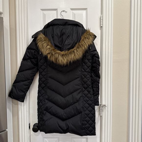 Kenneth Cole Women’s Diamond Quilted Puffer Down Parka Coat in Black Size XS - Picture 7 of 10